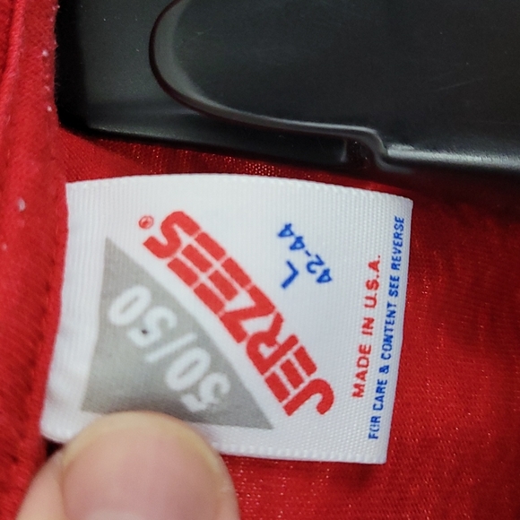 vintage Cincinatti Zoo Elephant front and back Jerzees red t-shirt L - Picture 5 of 6